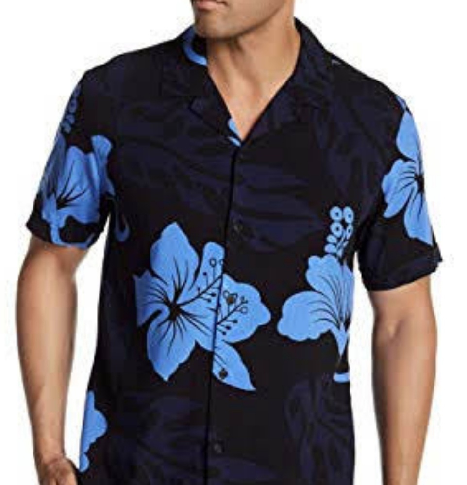 Toscano Tropical Print Button-Down